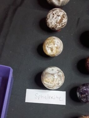 Spheralite  Sphere - Cream and Brown